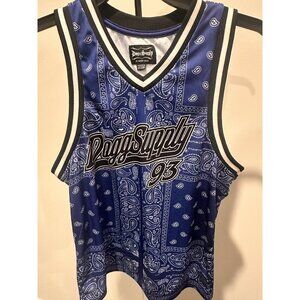 Dogg Supply Snoop Dogg Blue # 93 Basketball Jersey Bandanna Tank Sizes XS